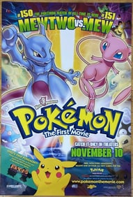 Pokémon The First Movie Poster One sheet double sided poster for Pokémon the First Movie. Poster