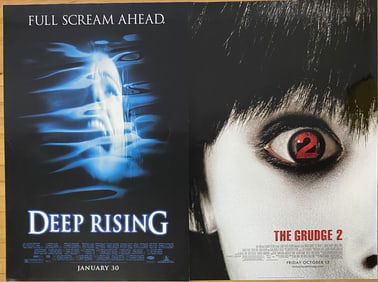 Horror Movie Posters Deep Rising & Grudge 2 One sheet double sided movie posters for Deep Rising and