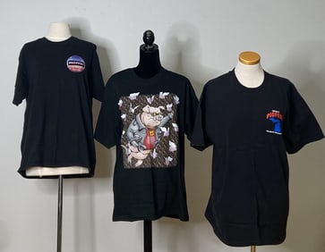 3 Pigfest Michigan T Shirts Size Large T shirts from Mid Michigan Motorcyclist Pigfest from the