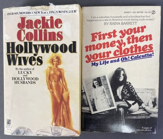 Vintage Hollywood Gossip Books Set of Two Hollywood Wives by Jackie Collins. Published by Pocket
