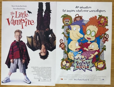 Family Movie Posters Little Vampire & Rugrats One sheet double sided movie posters for The Little