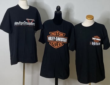 Harley Davidson T Shirts Size Large Set of 3 Three size large Harley Davidson t shirts from Las