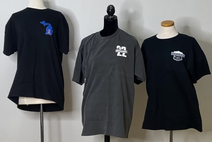 Michigan Pigfest T Shirts Size Large Set of 3 Three t shirts for the Mid Michigan Motorcyclist