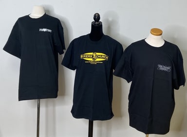 Pigfest & Biker's Church T Shirts Size Large Three size large t shirts, one for Biker's Church, two