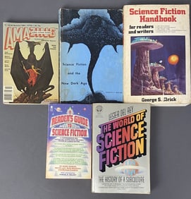 Vintage Science Fiction Anthologies & Handbook A Reader's Guide to Science Fiction by Baird Searles,