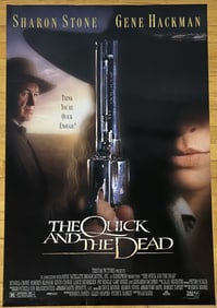 Quick and the Dead Movie Poster Gene Hackman One sheet double sided movie poster for The Quick and