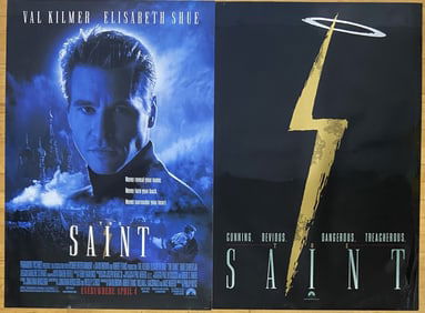 The Saint Movie Posters Set of 2 Val Kilmer One sheet double sided posters for The Saint starring