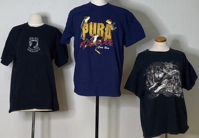 Vintage T Shirts Size Large POW, Wolves, Frogs Three vintage t shirts from the 90's and early