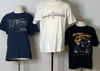 Harley Davidson T Shirts LA, NM, & Australia Three Harley Davidson t shirts from Baton Rouge