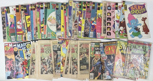 Vintage Mixed Comics Lot Marvel Whitman Disney Gold Key and others. All reader copies with heavy