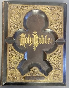Antique Sample Salesman's Bible Sample Bible for the American Family Bible Publishing Company, 1877.
