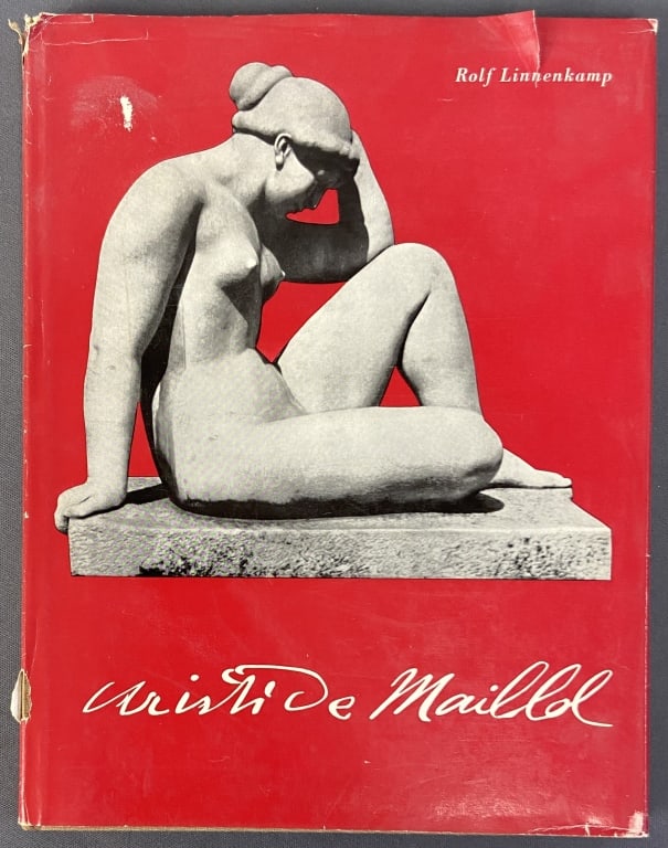 Vintage Art Book Aristide Maillol 1960 Aristide Maillol by Rolf Linnenkamp, published by Verlag F: Aristide Maillol by Rolf Linnenkamp, published by Verlag F Bruckmann, 1960. Includes black and white photographs of Maillol's sculptures, some tears in dust jacket.