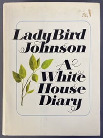 Lady Bird Johnson White House Diary Signed Vintage book A White House Diary by Lady Bird Johnson.