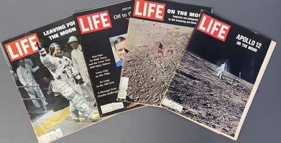 Space Age Apollo Mission Life Magazine Issues Life magazine for issues Vol. 67 No. 1 (July 4, 1969),