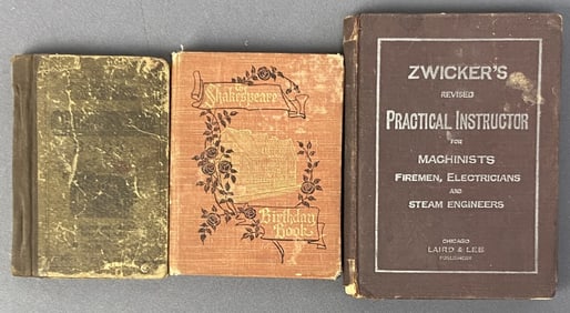 Antique Pocket Sized Books Set of Three Scribner's Lumber & Log Book by JM Scribner. Published by SE