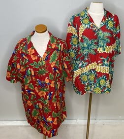 Vintage Red Hawaiian Shirts Red Banana Jack Honolulu Cheeseburger in Caseville 2000, 100% Cotton,