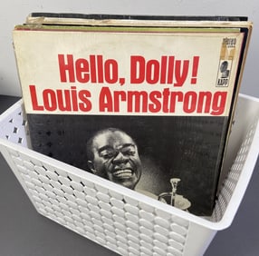 Vinyl Mystery Lot Louis Armstrong, Herb Alpert Mystery lot of ten vinyl records, sold untested.