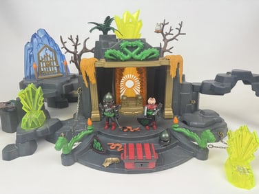 Vintage Playmobil 3841 Dragons Temple Incomplete, Includes items pictured. Approximately 12 inches