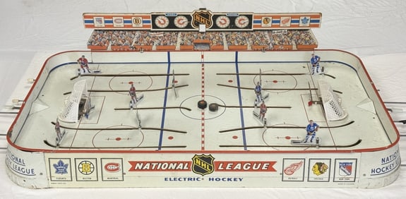 Vintage Eagle Toys Electric Hockey Game 556 Electronics untested. Signs of age and wear including