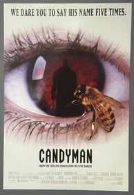 1992 Candyman One Sheet Movie Poster D Measures 26.75 x 39.75 inches. Double sided. From closed