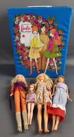 Vintage Barbie Lot Doll Trunk Clothes & Dolls Please see images for details regarding the condition.