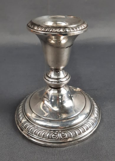 Frank M Whiting Sterling Silver Weighted Candlestick Holder (1 of 7)