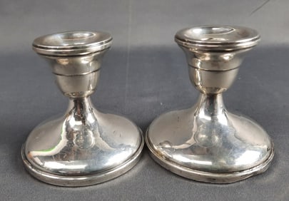 Weighted Sterling Silver Candlestick Holders TGW