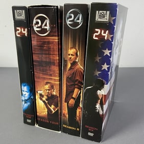 24 Seasons 1, 4, 5, & 6 on DVD Seasons 1, 4-6 of the tv show 24 starring Kiefer Sutherland. Includes