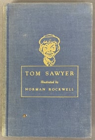 Tom Sawyer by Mark Twain illus. Norman Rockwell Hardcover book, The Adventures of Tom Sawyer by Mark