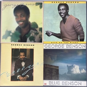George Benson Vinyl Records Set of Four Livin Inside Your Love, Warner Brothers 2BSK 3277. Gatefold,