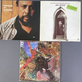 Vinyl Records, Santana, Mingus, & Jim Croce Abraxas by Santana, Columbia Records KC 30130. Gatefold,