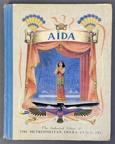 Vintage Aida Opera Storybook 1938 Aida the Authorized Edition of The Metropolitan Opera Guild Inc.