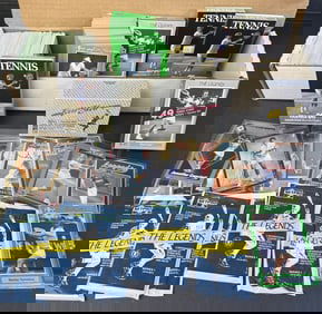 Tennis Trading Cards Mixed Lot 90s Some sealed boxes some sleeved cards and loose stacks see photos