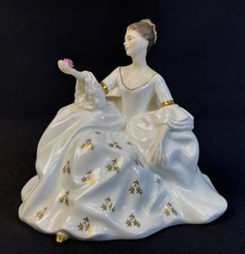 Royal Doulton Figurine HN 2339 My Love 6 inches tall by 7 inches wide. Free of chips or cracks.