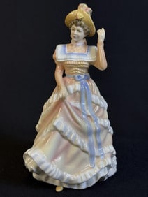 Royal Doulton Figurine HN 3603 Sharon 9 inches tall by 6 inches wide. No cracks or chips.