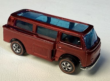 Hot Wheels Beach Bomb Volkswagen Red 1969 Redline. Dark interior. Minimal paint loss/chipping see