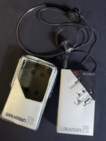 Vintage Sony Walkman WM-F2 FM Stereo Cassette Recorder. Radio working. Needs belt for cassette
