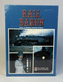 Vintage Rail Baron Bookshelf Game Sealed By The Avalon Hill Game Company. Sealed unopened box