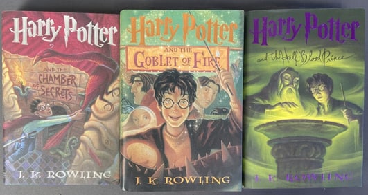 Harry Potter Books Two, Four, and Six Three books from the Harry Potter series by JK Rowling. Titles