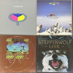 Vinyl Records Yes and Steppenwolf Set of Four Steppenwolf Live, ABC Records DSD 50075. Gatefold, 2