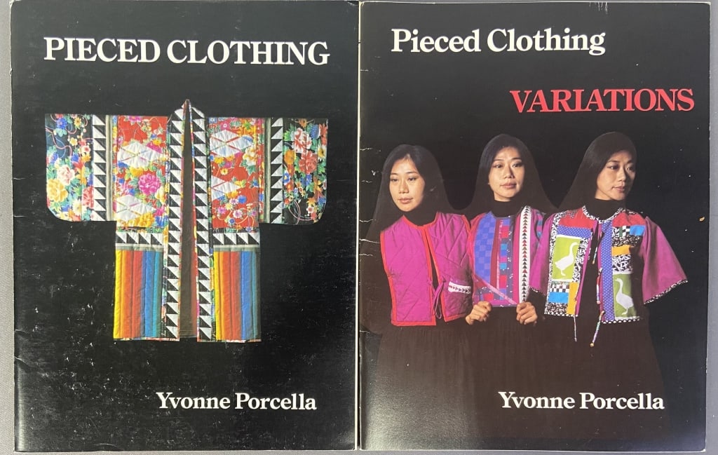 Pieced Clothing Pattern Books Set of Two Pieced Clothing (1980), and Pieced Clothing Variations: Pieced Clothing (1980), and Pieced Clothing Variations (1981), by Yvonne Porcella. Published by Porcella Studios.