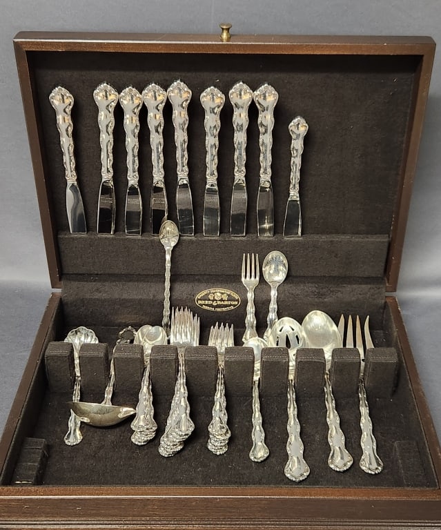 Reed & Barton Tara Sterling Service For 8 & Assorted Serving Pieces & Case, 42