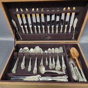 American Classic By Easterling Sterling Service For 12 & Assorted Serving Pieces, 122 Pieces