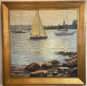 Oil Painting Giclee Golden Afternoon K Chaney-Fritz Signed oil painting "Golden Afternoon"