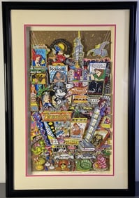 Disney on Broadway 3D Art Signed Fazzino Disney on Broadway by Charles Fazzino, signed by the artist