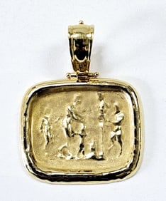 18K Tagliamonte Necklace Pendant Pendant weighs 7.3 Grams