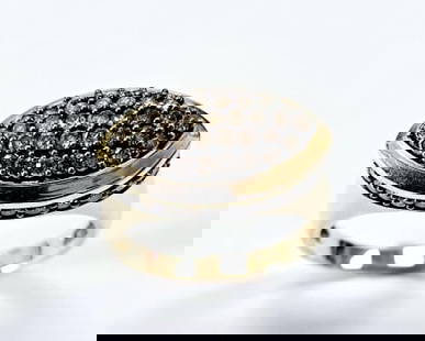 14K Gold Natural Brown Diamond Ring 1 CT TDWT Ring weighs 4.6 Grams Size 7: Ring weighs 4.6 Grams Size 7