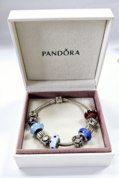 Authentic Pandora Sterling SIlver Charm Bracelet Bracelet weighs 51.0 Grams (1 of 8)