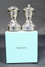 Tiffany & Co Sterling Silver Salt & Pepper Shaker Set &
