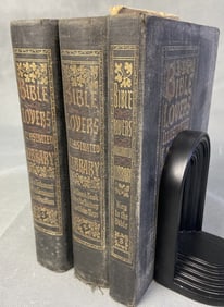 Bible Lovers Illustrated Library Books Set of 3 Three antique books from the Bible Lover's